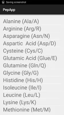 PepApp Amino Acids, Proteins android App screenshot 2