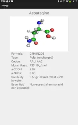 PepApp Amino Acids, Proteins android App screenshot 3